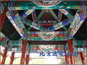 多角亭子油漆彩繪