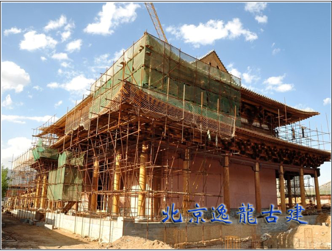 Temple construction site