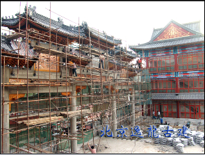 四柱七樓牌樓施工